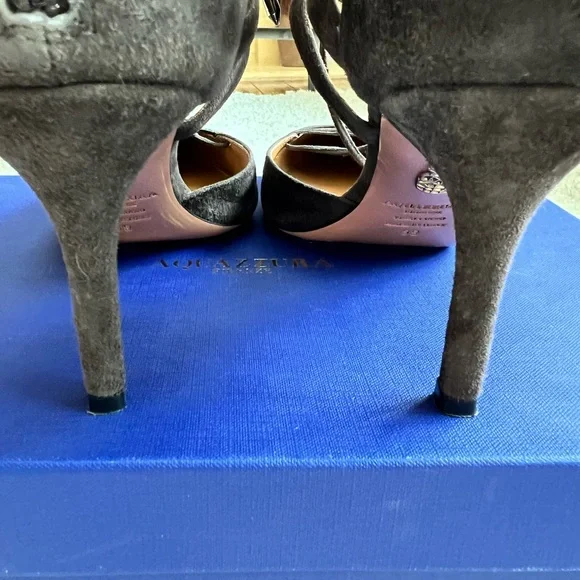 Aquazzura Belgravia suede heels - Picture 7 of 15